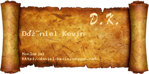 Dániel Kevin névjegykártya